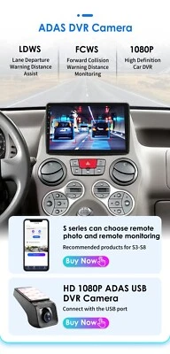 Autoradio Navigatore Android 13 2+32gb per Fiat Panda 2003-2012 Carplay-A-auto - Immagine 1 di 4