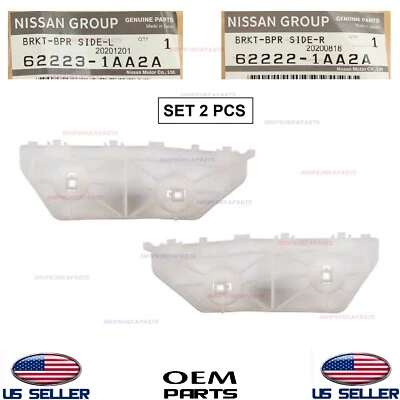 Soporte delantero de parachoques genuino montaje derecho + izquierdo ⭐OEM⭐ NISSAN MURANO 2009-2014 Foto 1 de 4