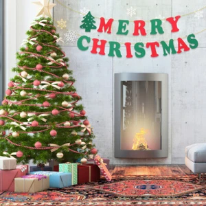 15pcs MERRY CHRISTMAS Letters Bunting Banner Party Home Decoration - Picture 1 of 11