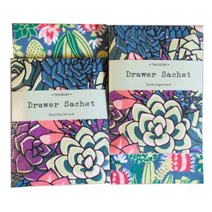 Thurlby Prickly Drawer Lavender Sachets Unique Fregrance Sandalwood Lemongrass - Picture 1 of 1