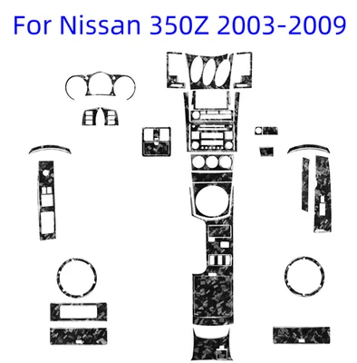 Juego completo de cubierta interior estilo forjado ajuste para Nissan 350Z 2003-2009 51 piezas Foto 1 de 4