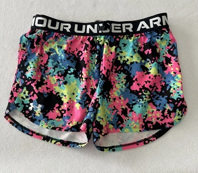 Under Armour Shorts Youth Large HeatGear Loose Fit Play Up Printed  Multcolor - Image 1 of 4