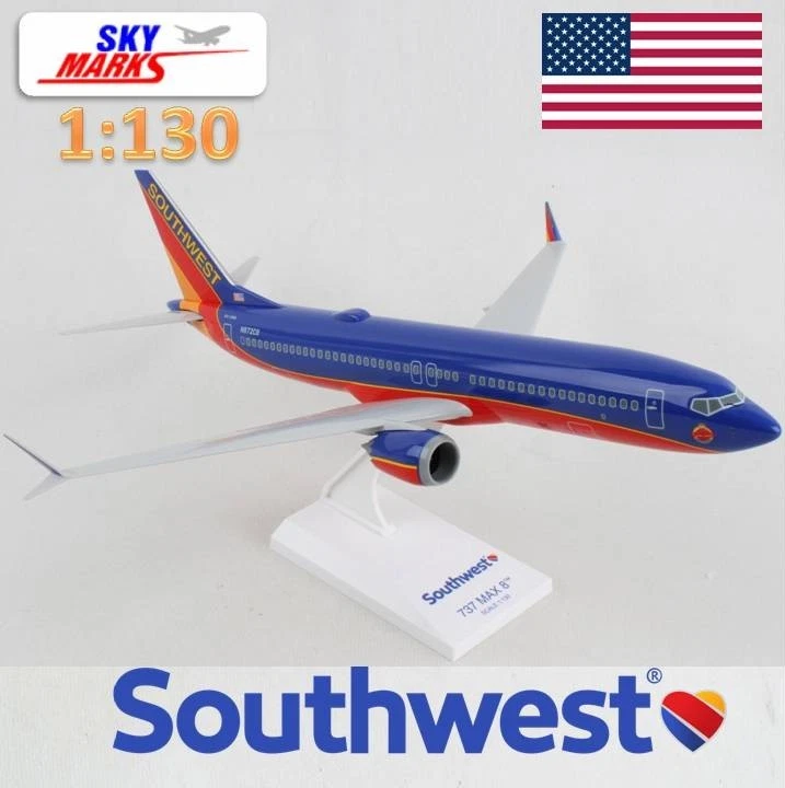 Skymarks Boeing 737 Ma Aircraft "Southwest" 1/130 Snap-Fit Model SKR1140