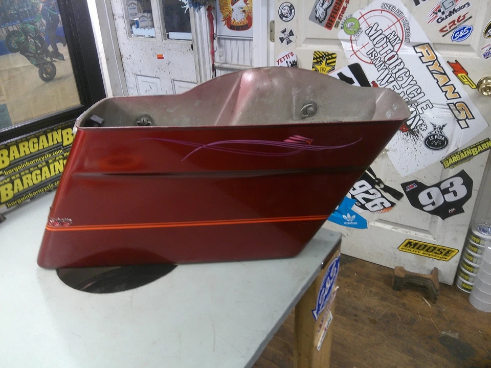 Harley Davidson EVO Tour & Electra Glide 1989 alforja lateral derecha bolsa de equipaje Foto 1 de 4