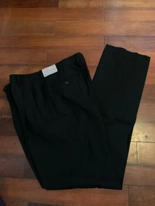 Cordovan & Grey Black Wool/Blend Pant Size 38 NWT - Picture 1 of 9