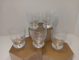 5 Bohemia Glasses EUC No Box Cocktail Shot Cordial Etched. - Picture 1 of 3