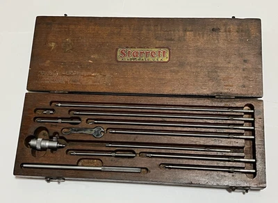 Medidor micrómetro interior Starrett 124 con 10 varillas intercambiables 2" - 12" EE. UU. Foto 1 de 4