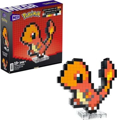MEGA Pokémon Showcase - Charmander, Set in Stile Retrò Pixelato Da Costruire Con - Immagine 1 di 4
