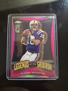 2024 Topps Chrome - Legends of the Gridiron Peyton Manning #LOG-2 Pink Refractor - Picture 1 of 2