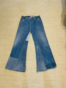 Re/Done Levi Women Mega Flare 29 Inseam 33" Hi Rise Redone Baby flare Jeans - Picture 1 of 9