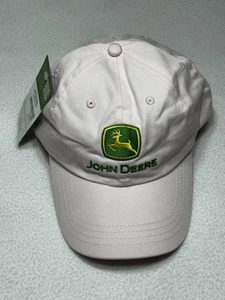 John Deere Baseball Cap Hat Womens Pink One Size Adjustable Logo LP14687 NWT New - Picture 1 of 6