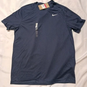 The Nike Tee Dri Fit Maglia Manica Corta Blu Scuro Uomo Taglia Large Nuova con etichette - Foto 1 di 3