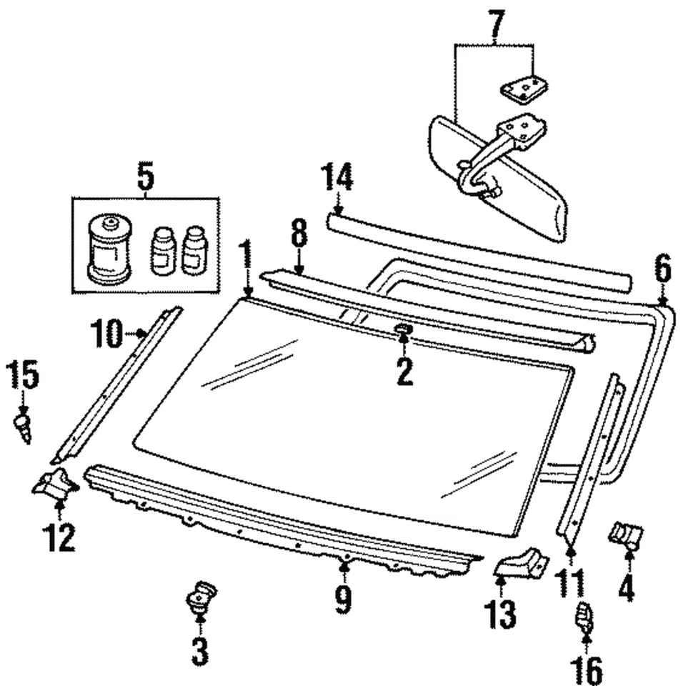 Genuine Nissan Reveal Molding Clip 01553-03371 - Изображение 1 из 1