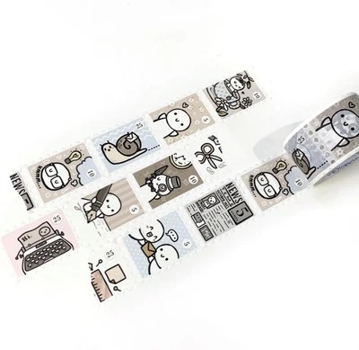 The Coffee Monsterz Co TCMC Vintage Stamps Washi Tape October 2023 Subscription - Image 1 of 2