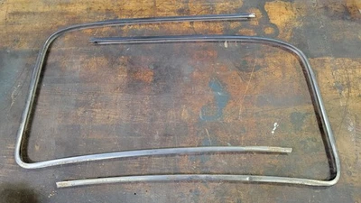 1947 1953 Chevy Truck Outside WINDSHIELD STAINLESS TRIM MOLDINGS Original GM - Image 1 of 3