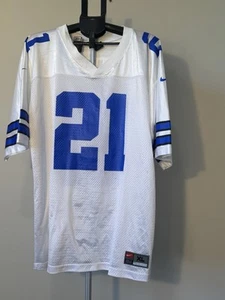 VTG Nike Deion Sanders #21 Cowboys Jersey Mens XL Authentic White Rare D.Sanders - Picture 1 of 13