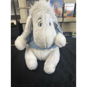 Disney Store exklusiver Winterpullover Weihnachten 12 Zoll weiß Eeyore Schneeflocke - Bild 1 von 10
