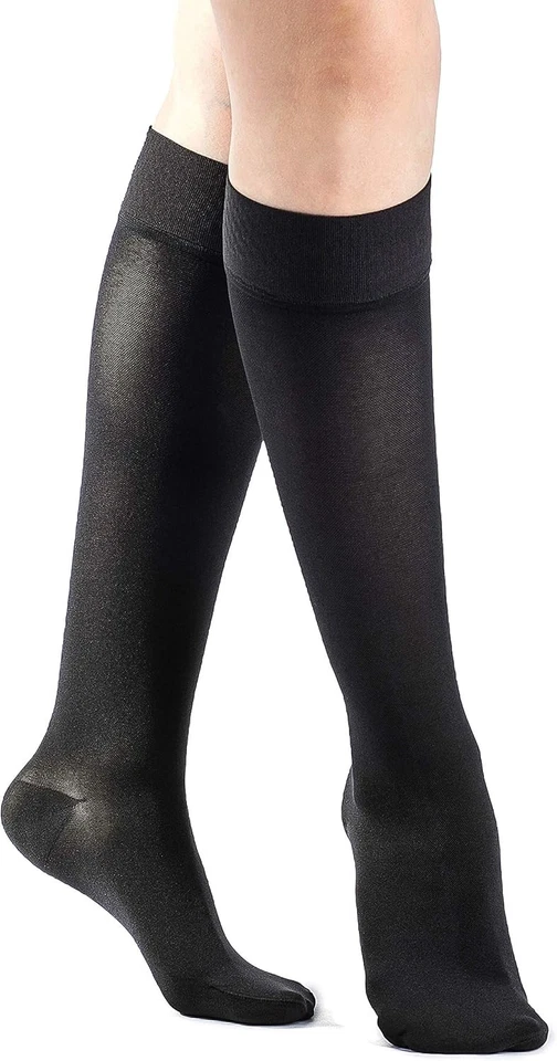 SIGVARIS Select Comfort Essential Calcetines cortos opacos hasta la pantorrilla 30-40 negros X-Lar Foto 1 de 2