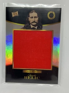 2025 Pieces Of The Past Villain Edition Wild Bill Hickok Jumbo Fabric Relic #469 - Bild 1 von 2