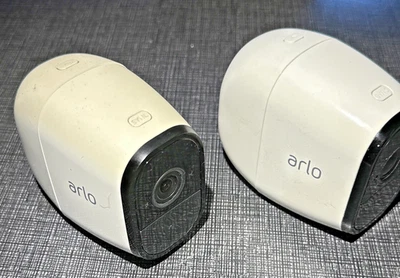 Lot Of 2 AS/IS Netgear Arlo Pro VMC4030 1080p Camera - White, parts / repair - Image 1 of 4