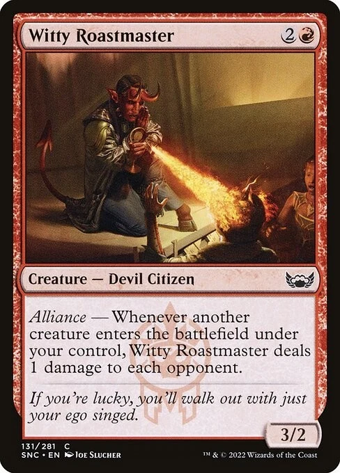 Witty Roastmaster 1x MtG Streets of New Capenna SP/NM - Image 1 of 1