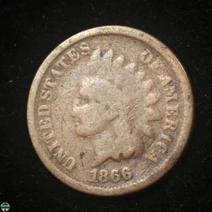 1866 Indian Head Small Cent - Good Details - Picture 1 of 2
