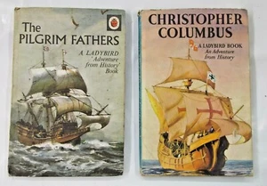 2 x Ladybird Adventures from History Christopher Columbus & The Pilgrim Fathers - Picture 1 of 12