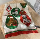 Vintage Holiday Dog Ornament Scarf Made In Korea