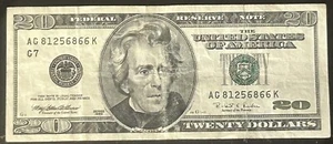 $20 Semi Old Monochrome Note Clearance AG81258666K Series 1996 - Picture 1 of 2