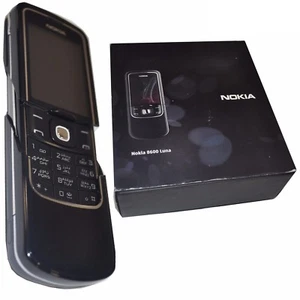 BNIB Nokia 8600 Luna 128MB Black Factory Unlocked Eng+Arabic Keypad Phone 2G GSM - Picture 1 of 1