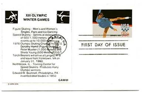 UX82 14c Olympics 1980, Ice Skating, GAMM, FDC - Picture 1 of 1