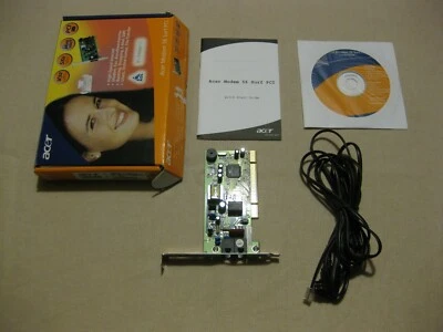 Acer Modem 56k (PCI-Slot) mit Bedienungsanleitung + Kabel - Bild 1 von 2