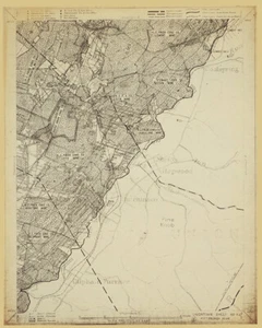 1934 Öl- und Gaskohlebergwerk Karte der Uniontown Quad Fayette County PA - Bild 1 von 5