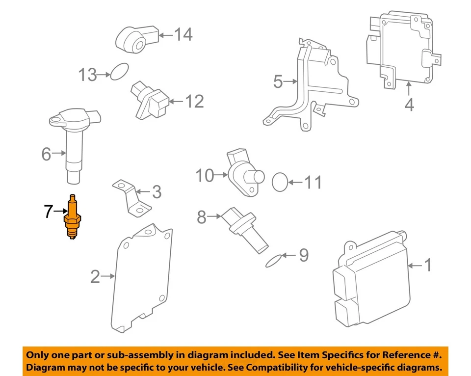 Sistema de encendido eléctrico MITSUBISHI OEM 14-20 Outlander - Bujía 1822A088 Foto 1 de 2