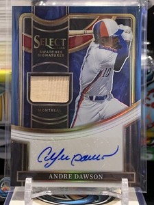 2023 Panini Select Andre Dawson Swatches Signatures Bat Relic Auto /49 TZ