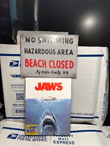 NEW JAWS 4K UHD BLU-RAY LENTI SLIP STEELBOOK+POSTER CINEMUSEUM#23! SEALED OOP - Picture 1 of 11