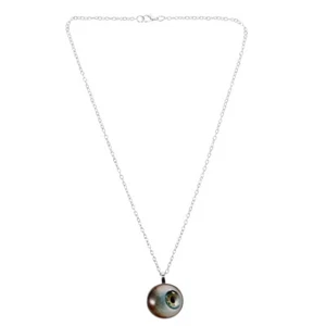 Eyeball Necklace Jewelry Glass Pendant Necklace Realistic Eyeball Necklace - Picture 1 of 12