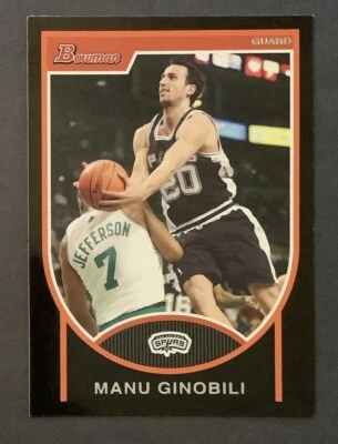 2007-08 Bowman #51 Manu Ginobili San Antonio Spurs - Image 1 of 2
