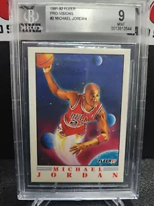 1991-92 Fleer Pro-Visions MICHAEL JORDAN #2 BGS 9 - Picture 1 of 2