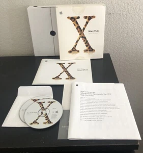 Apple Mac OS X Jaguar 10.2 (Retail) (1 User/s) - for Mac M8712LL Missing 1 Disc - Picture 1 of 5