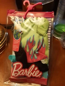 Barbie Ken Puppenkleidung Mode ~ Neon Outfit mit Sandalen - Bild 1 von 2