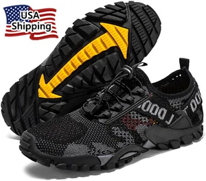 Water Shoes THICK-SOLE Quick Drying Swim Beach Aqua Shoe for Water Sport Hiking - Picture 1 of 41