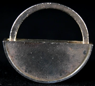 Llavero TIFFANY & CO. Vintage Plata Esterlina Giratorio Borde Moneda Foto 1 de 4