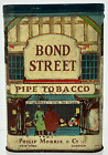 Bond Street pipe & cigarette tabac poche vide étain Phillip Morris & Co