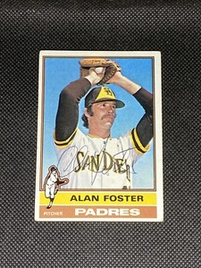 Alan Foster San Diego Padres Signed Auto Autographed 1976 Topps Card #266 ~ COA