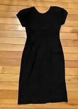 Jenna Ashley Vintage Dress Black With Big Bow Cotton blend Size 5/6