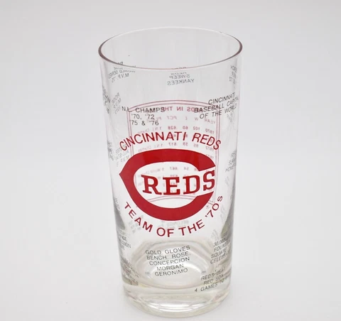 Cincinnati Red's Team of the '70s, 5 1/2" Vintage Glass Cover