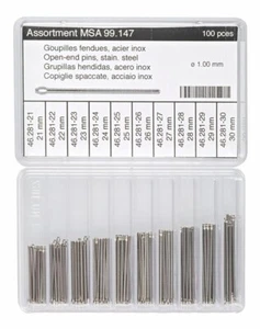 Assortimento Di 100 Goupilles Fendues - HOROTEC 99.147 Ø 1,0Mm 21 A 30Mm - Picture 1 of 2