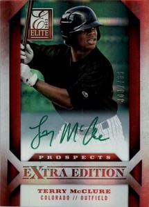2013 Elite Extra Edition Signature Green Ink #195 Terry McClure Auto /10