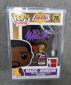 Magic Johnson Funko Pop Autographed #78 SE 7 Bap Signature 1/50 Purple Auto - Picture 1 of 7